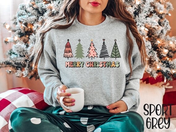 Womens Christmas Sweatshirt Christmas Sweater Christmas - Etsy