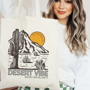 Arizona Bachelorette Tote, Personalized Bachelorette Totes, Desert Bachelorette Bags, Scottsdale Before the Veil, Custom Bachelorette Bag
