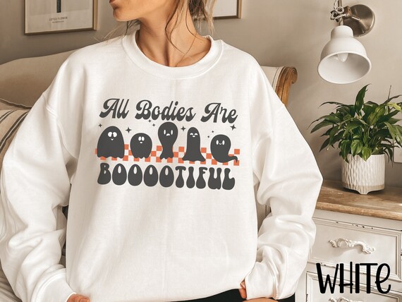 Halloween Ghost Sweatshirt, Funny Halloween Shirt, Halloween Sweater, Halloween T, Halloween Shirt, Ghost Tshirt, Women Halloween Crewneck
