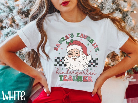 Santas Favorite Pre K Teacher Pajamas Xmas Pre-K Costume T-Shirt Santas Favorite Pre K Teacher Pajamas Xmas Pre-K Costume T-Shirt