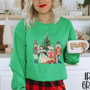 Simply Southern Nutcracker Sequined Holiday Sweatshirt
