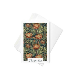 Mexican Sunflower Floral Thank You Card