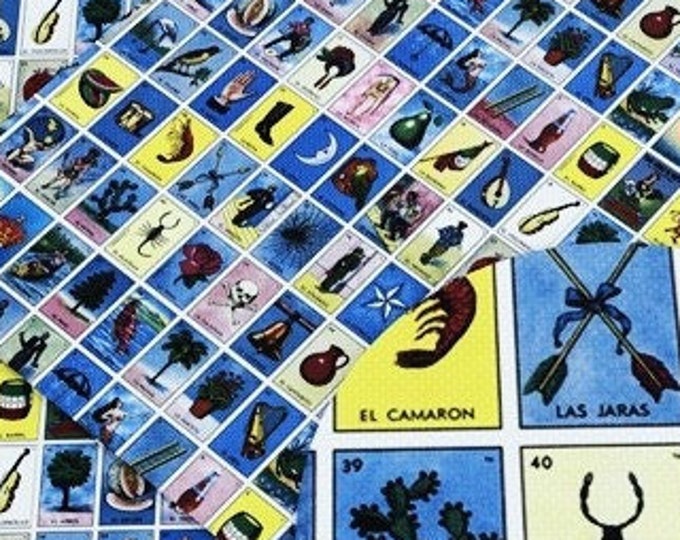 La Chalupa Loteria Mexican Bingo T-Shirt Black Cotton - Foto 8