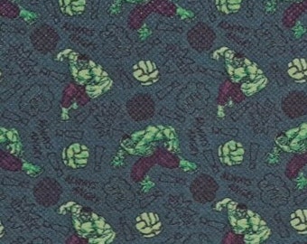 Mean Green Superhero Faux Leather Sheet