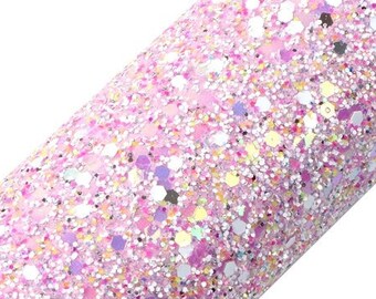 Purple Pink Mix Chunky Glitter Sheet