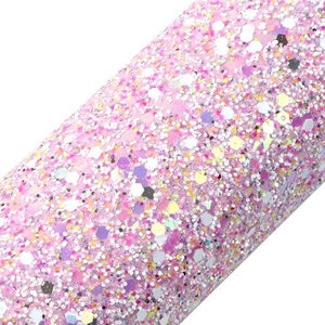 Purple Pink Mix Chunky Glitter Sheet image 1