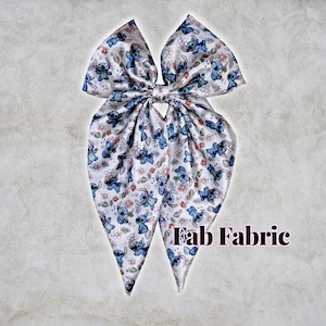 Lilo and Stitch 626 Inspired Satin Coquette Style Hairbow