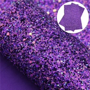 Dark Purple Mix Chunky Glitter Sheet