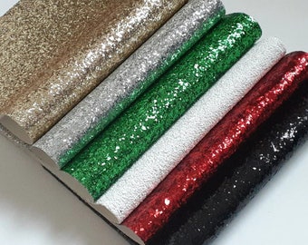 Christmas Colors Chunky Glitter Sheet