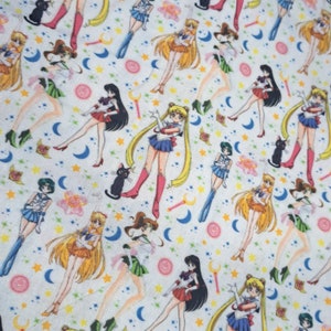 Moon Guardian Anime 100% Cotton Fabric | 1/2 Yard