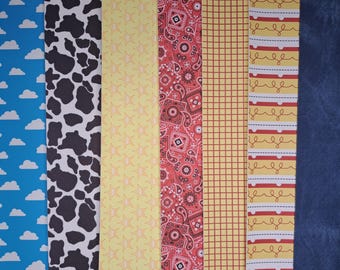 Toy Story Cowboy Cowgirl Themed Faux Leather Sheet