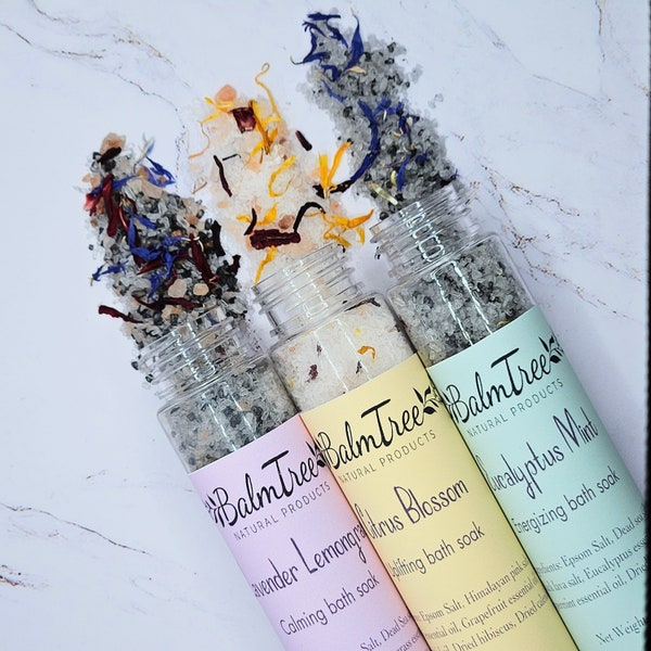 Natural bath salts |Bath soak |Test tube bath salt |Gifts for her |Himalayan bath salt |Self care