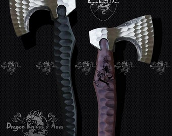Best Gift Idea Viking Bearded Camping Axe Custom Gift Forged Carbon Steel Axe Rose Wood Shaft Best Birthday & Anniversary Gift For Him