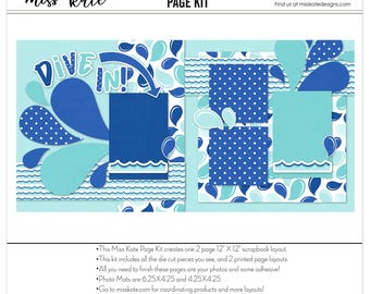 Legendary 12x12 Scrapbook Layout Page Kit - Etsy
