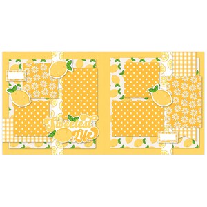 Sweetest Life - 12x12 Scrapbook Page Kit for Summer Photos Lemon Layout ...