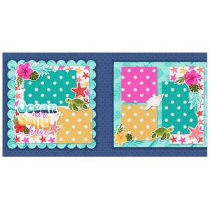 Mark the moment using our Ocean Air, Salty Hair page kit — acid-free double-sided scrapbook supplies, scrapbooking ephemera and cardstock cutouts, Ocean Page Kit, precut designs for memory journaling, Floral Embellish, Tropical Scrap Kit, Summer Scrapbook, Beach Scrapbook, Scrapbooking Kit, handmade elements for DIY photo albums, Photo Page Kit, pastel paper embellishments and photo mats, creative accents for scrapbook storytelling, seasonal scrapbook page kits and die cuts