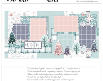 Winter | 12x12 Scrapbook Page Kit