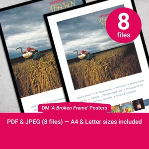 Printable Depeche Mode album art—‘A Broken Frame’. 300dpi PDF and JPEG included.