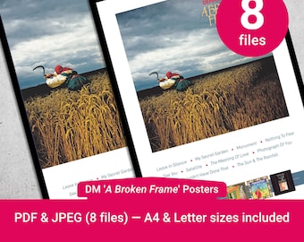 Pochette imprimable de l'album Depeche Mode : « Un cadre cassé ». PDF et JPEG 300 dpi inclus.