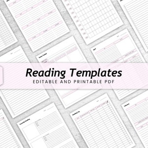 Leseplan | Lesetagebuch | Druckbares Lesetagebuch | Lese-Tracker | Lese-Challenge | Digitaler Planer| Buch