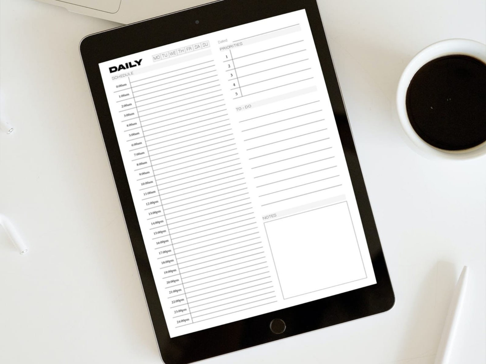 Hourly Planner | Printable Daily Planner | Printable Planner ...