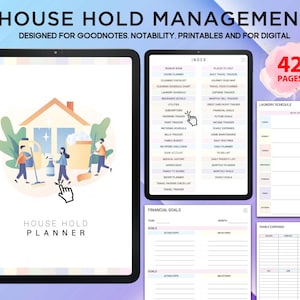 Printable Cleaning Planner | Household Digital  Planner | Mom Planner| Family Planner| 2023 Digital Planner|  Daily Home