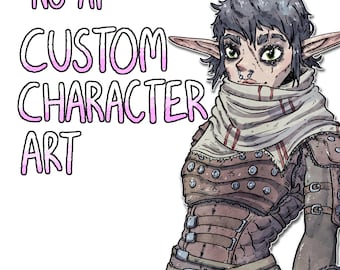 Custom Character Art Commission – D&D Full Body Illustration (No AI)