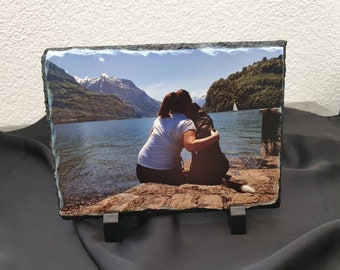 Foto auf Schieferplatte