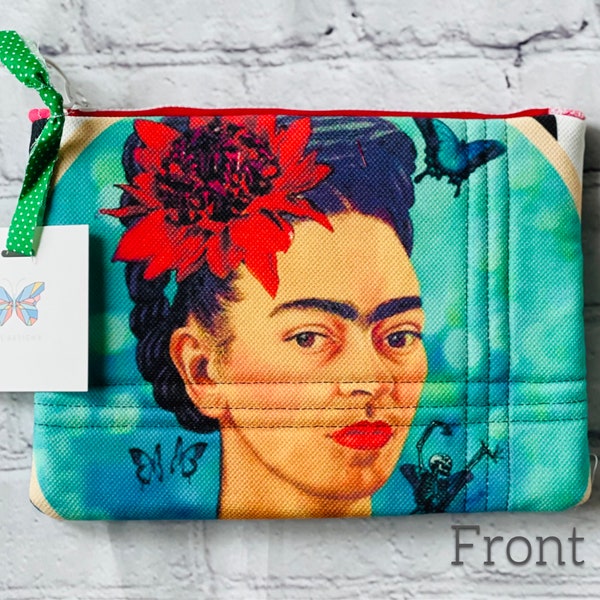 Frida Kahlo zipper pouch