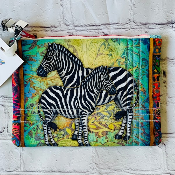 Zebra Zipper Pouch