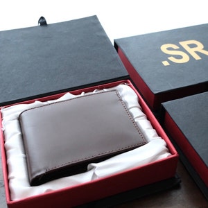 Real Leather Wallet, Gift for Him, Dad, Husband, Boyfriend, Christmas Gift, Simple Wallet, Men Wallet, Anniversary Gift for Him