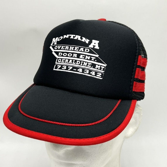 Vintage Three 3 Stripe Mesh Trucker Hat - Geraldine Montana  display picture 1
