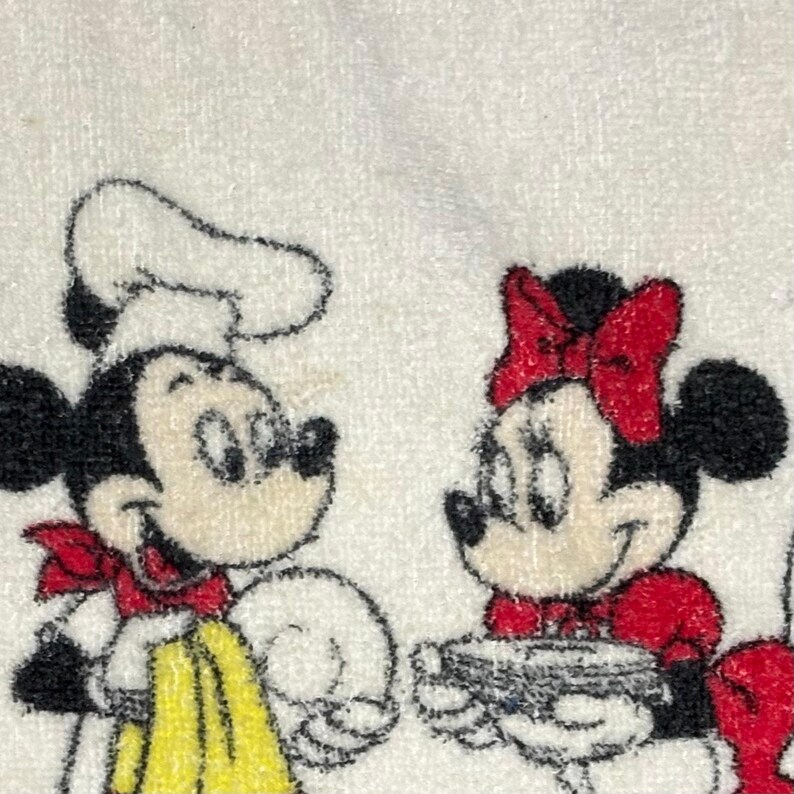 Vintage Mickey & Minnie Mouse Dish Hand Towel - Cannon - Walt Disney Productions USA image 4