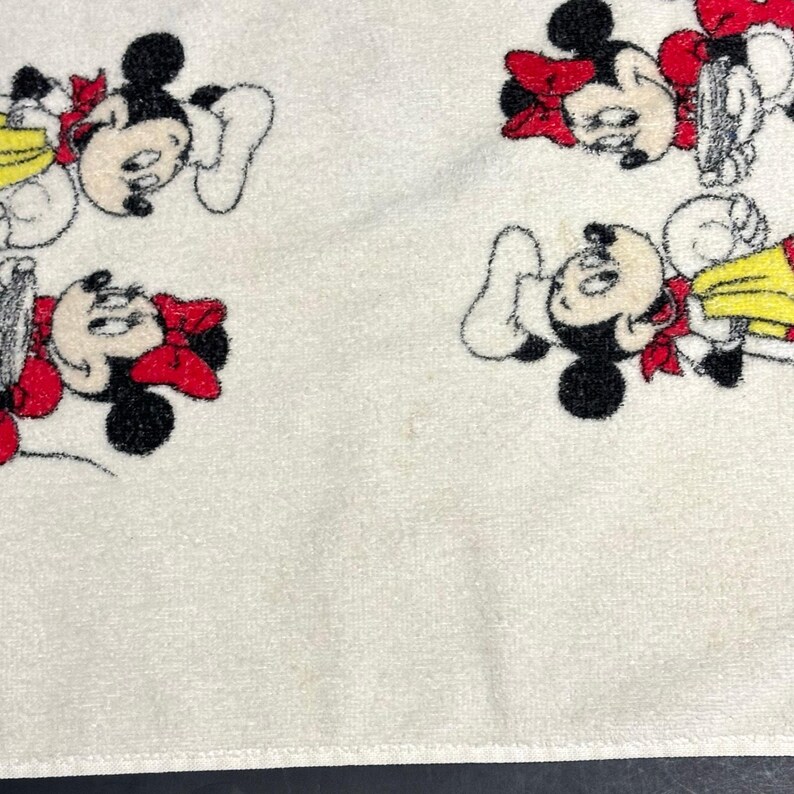 Vintage Mickey & Minnie Mouse Dish Hand Towel - Cannon - Walt Disney Productions USA image 5