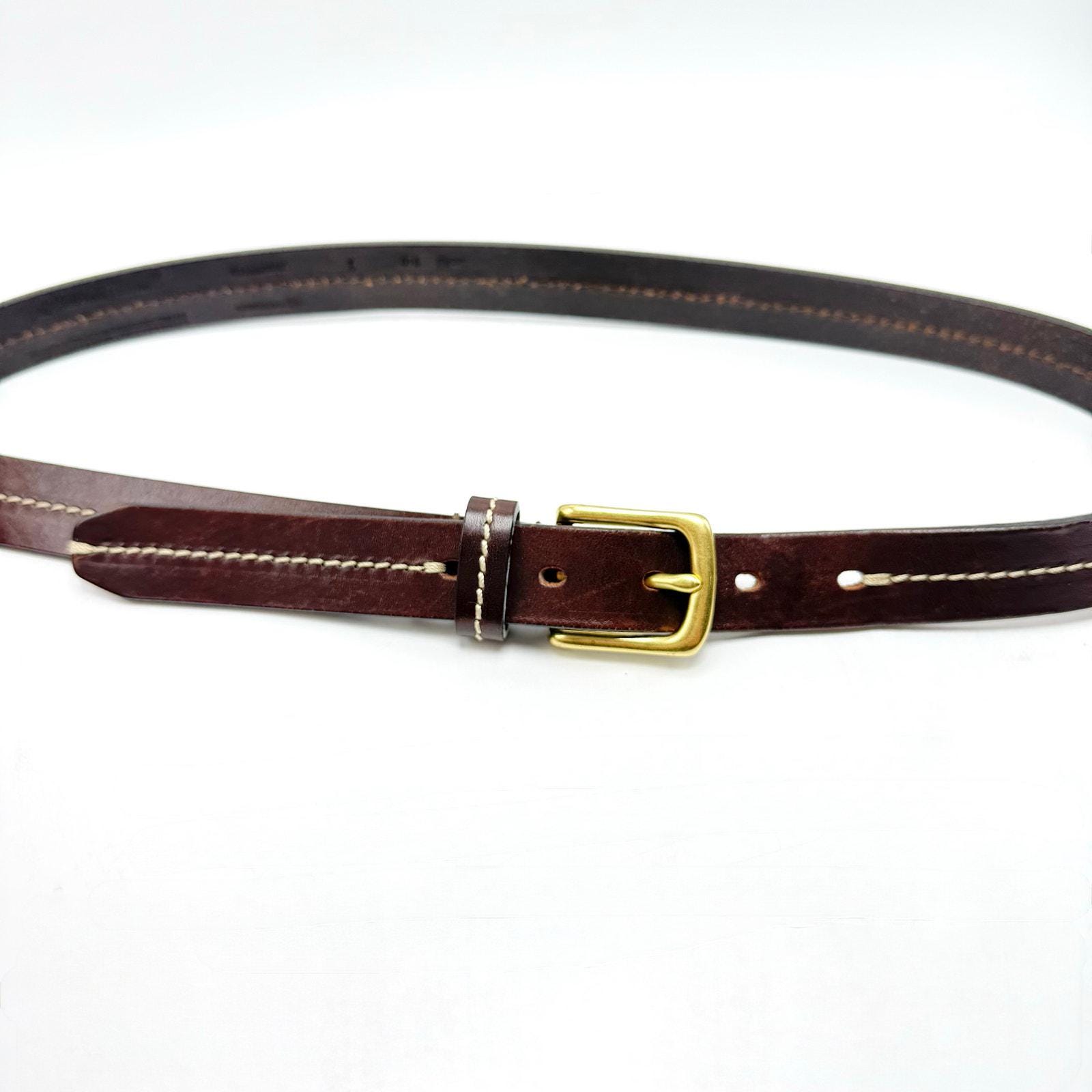 Eddie Bauer Dark Leather Brown Belt |Made in Italy |5 holes|Vintage Buy Eddie Bauer Dark Brown Belt | Genuine Leather Belt  main image 4