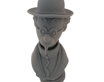 Buste van Professor Calculus uit de Tintin-albums