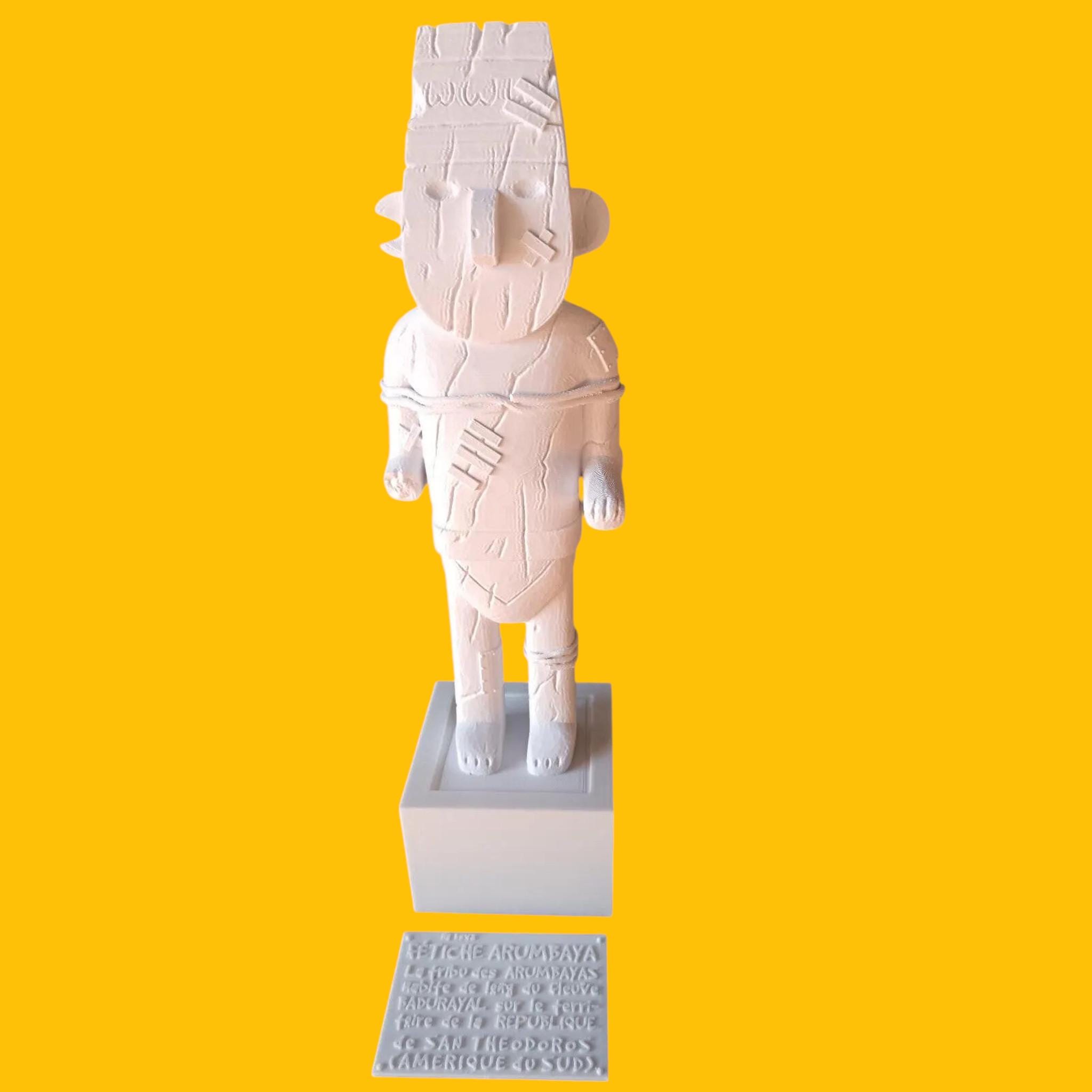 Statuette Fétiche Arumbaya - L'Oreille Cassée - Tintin - France