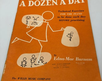 1953 A Dozen A Day Book Two Technical Piano Exercises Book