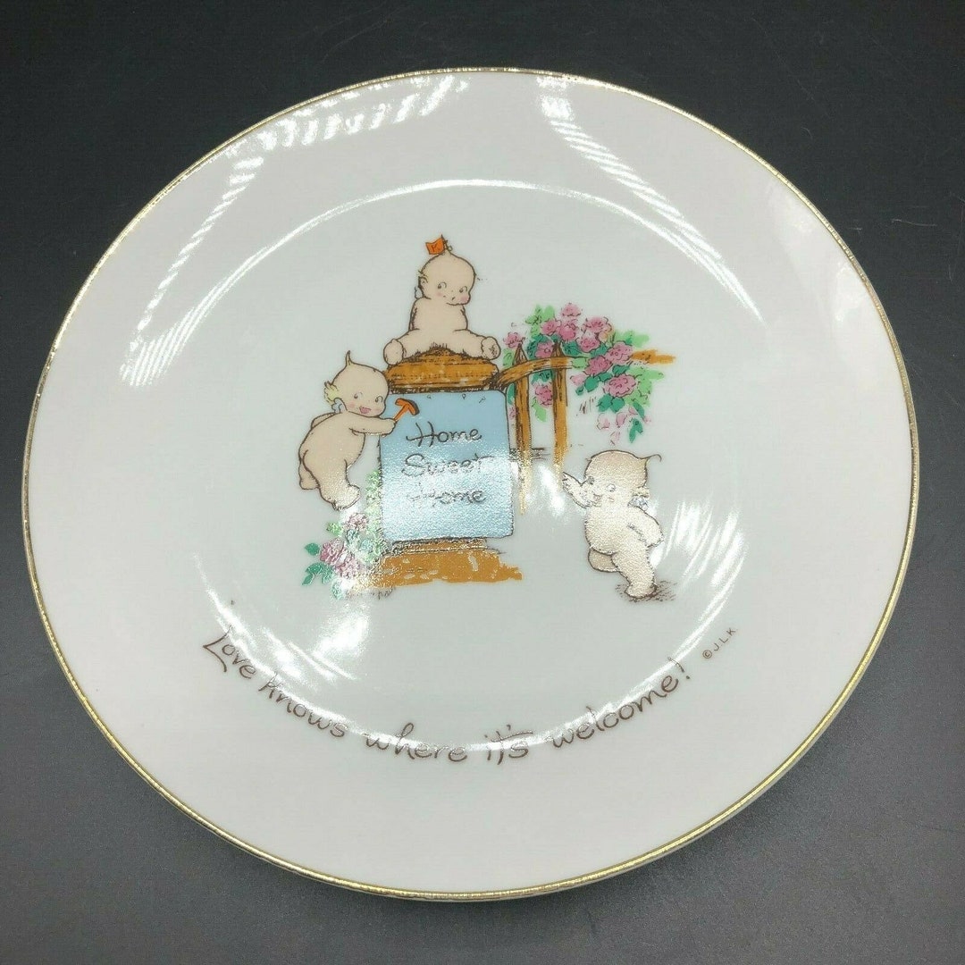 1973 Kewpie Collector's Plate Japan Home Sweet Home Kewpie Etsy