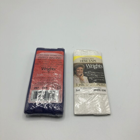 2 Vintage Wrights Flexilace Hem Tape White Extra Wide Double Etsy
