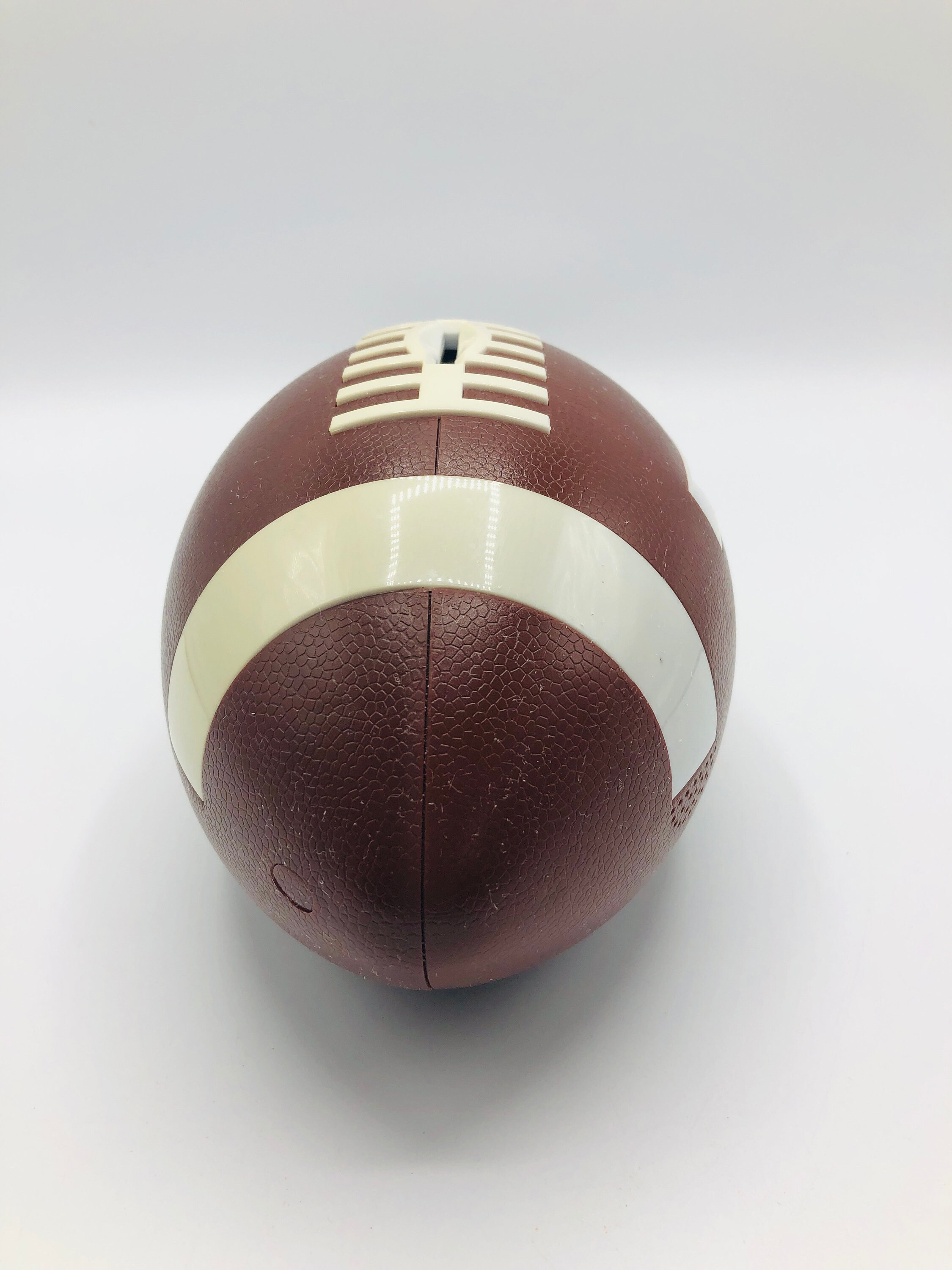 Vintage Plastic Football Shaped Money Bank Counts Money Rubber Stopper Etsy