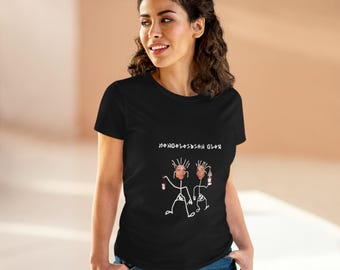 Concert-T-shirt voor vrouwen, cadeau muziekliefhebber, festivalshirt, retro grafische indieband-top, rockconcertmerchandise, T-shirt verbannen