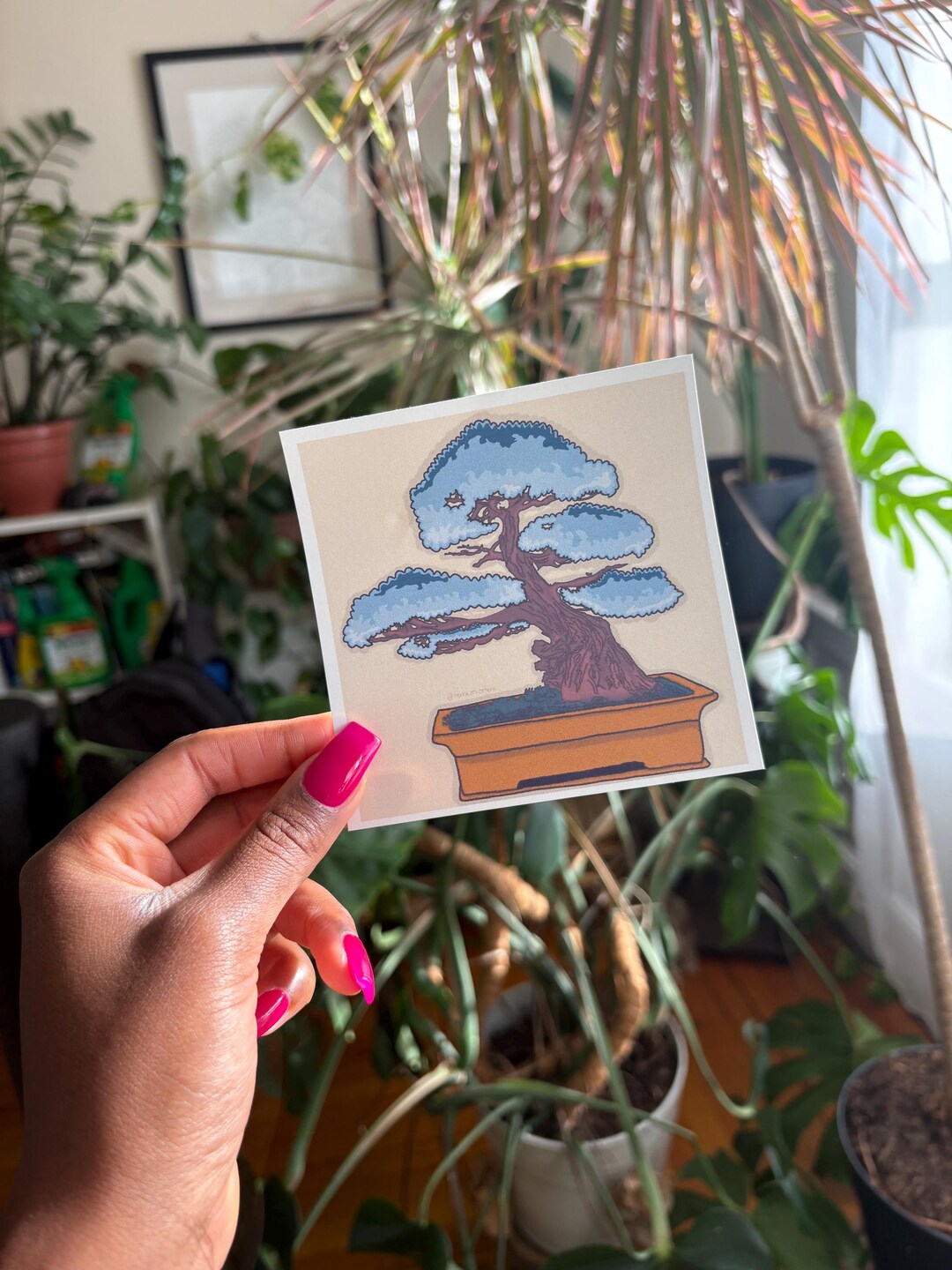 Bonsai Tree- Cardstock Digital Print, Aesthetic Print, Framed Nature ...