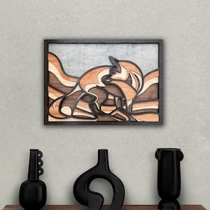 Fox Wall Art, Wood Wall Art, Woodland Nursery Decor, Fox Gifts
