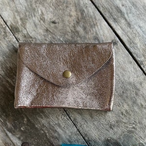 Porte-monnaie, portefeuille, pochette en cuir image 8