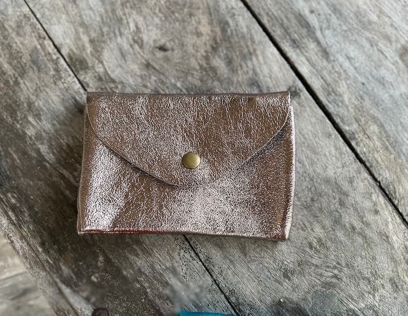 Porte-monnaie, portefeuille, pochette en cuir image 8