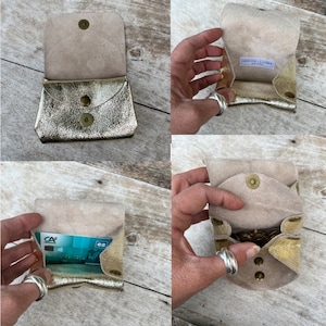 Porte-monnaie, portefeuille, pochette en cuir image 9