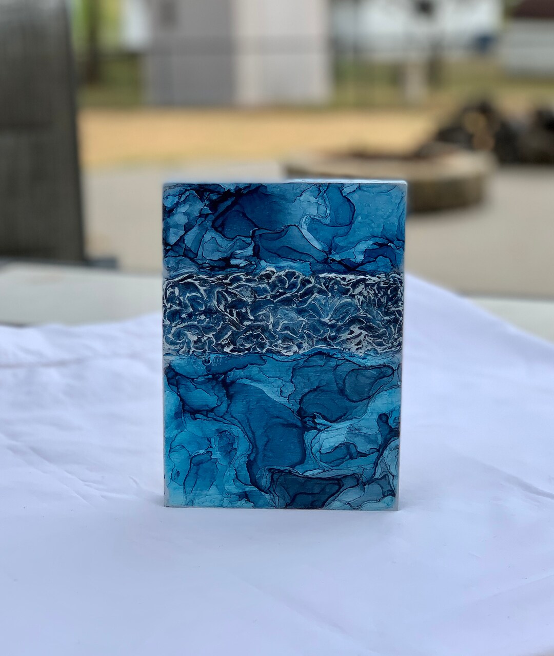 Alcohol Ink on Gesso Boardwall Artwall Decorhome Decor Etsy