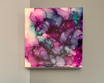 Alcohol Ink on Gesso Board-Wall Art-Wall Decor-Home Decor