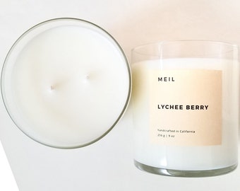 Lychee Berry Candle | Spring Candle | Mother's Day Gift | Handmade Soy Candle | Fruity Candle | Refreshing Scent | Toxin Free Candle